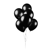 Ballonnen Zwart - 10 stuks - 30cm