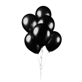 Ballonnen Zwart - 10 stuks - 30cm