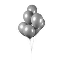 Ballonnen Grijs - 50 stuks - 30cm