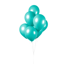 Turquoise ballonnen 25 stuks 30cm