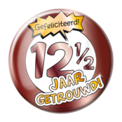 12,5 jaar Getrouwd - Button XL