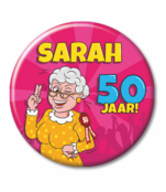 Sarah Cartoon - Button klein