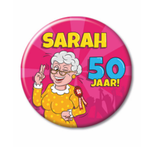 Sarah Cartoon - Button klein