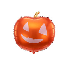 Halloween folieballon pompoen oranje 40x40cm