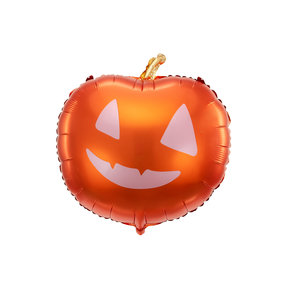 Halloween folieballon pompoen oranje 40x40cm