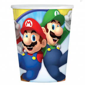 Super Mario papieren bekers 8 stuks 250ml