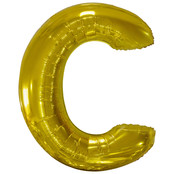 Letterballon C Goud XL 86cm