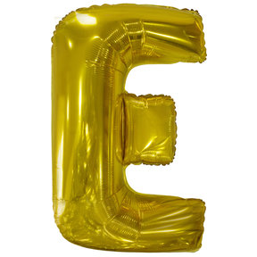 Letterballon E Goud XL 86cm