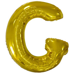 Letterballon G Goud XL 86cm