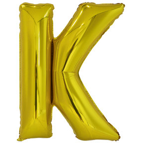 Letterballon K Goud XL 86cm