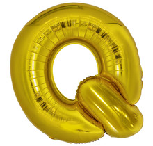 Letterballon Q Goud XL 86cm
