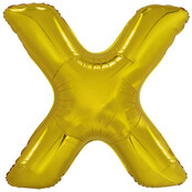 Letterballon X Goud XL 86cm