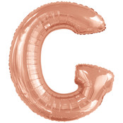Letterballon G Rose Goud XL 86cm Letterballon G Rose Goud XL 86cm