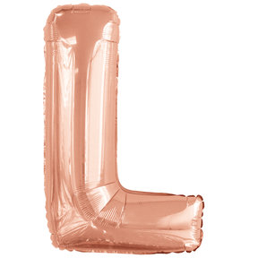 Letterballon L Rose Goud XL 86cm