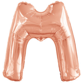 Letterballon M Rose Goud XL 86cm