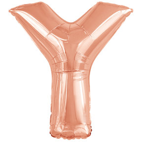 Letterballon Y Rose Goud XL 86cm