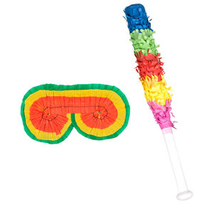 Set Piñata (blinddoek en stok 43 cm)