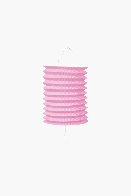 Papieren lampion diameter 16cm baby roze