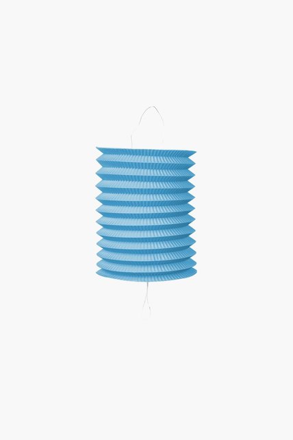 Papieren lampion diameter 16cm baby blauw
