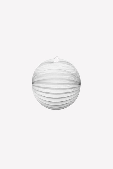 Papieren lampion rond 25cm wit