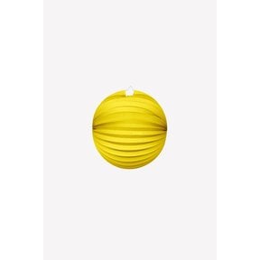 Papieren lampion rond 25cm geel