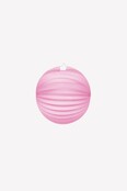 Papieren lampion rond 25cm baby roze