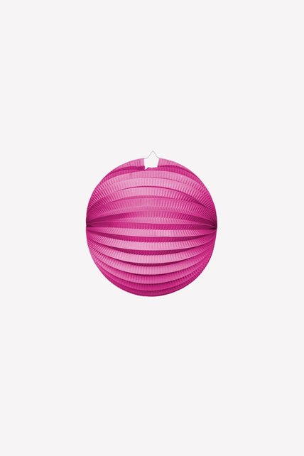Papieren lampion rond 25cm roze