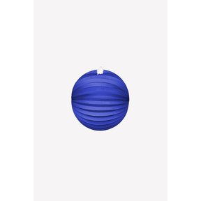 Papieren lampion rond 25cm blauw