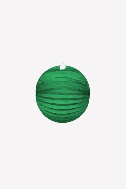 Papieren lampion rond 25cm groen