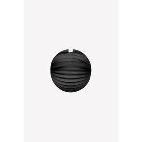 Papieren lampion rond 25cm zwart