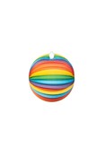 Papieren lampion rond 25cm regenboog