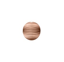 Papieren lampion rond 25cm Metallic Rosé Goud