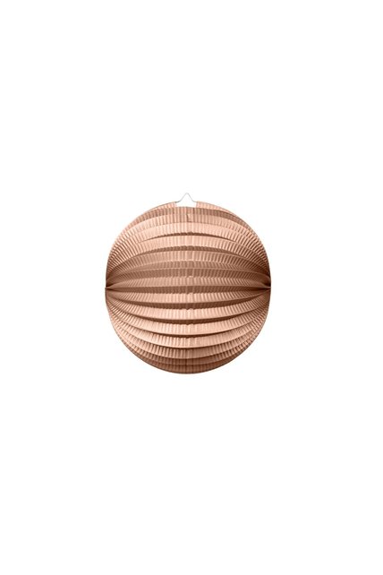 Papieren lampion rond 25cm Metallic Rosé Goud