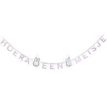 Letterslinger Nijntje baby Roze "Hoera een meisje" 180cm