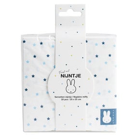 Servetten Nijntje baby Blauw 25x25cm 20st
