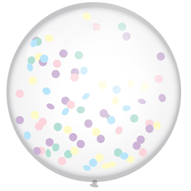 XL Confettiballon "Perfect Pastels" 60cm