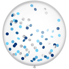 XL Confettiballon "Sky Blue" 60cm