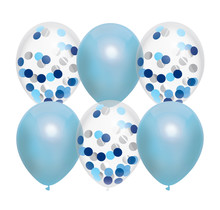 Ballonnen mix Sky Blue 30cm 6st