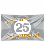 25 jaar Getrouwd - Gevelvlag 25 jaar Getrouwd - Gevelvlag