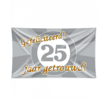 25 jaar Getrouwd - Gevelvlag