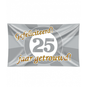 25 jaar Getrouwd - Gevelvlag