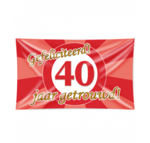 40 jaar Getrouwd - Gevelvlag