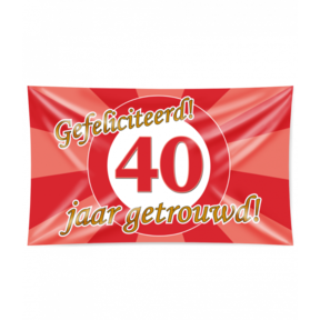 40 jaar Getrouwd - Gevelvlag