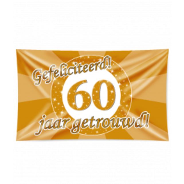 60 jaar Getrouwd - Gevelvlag 60 jaar Getrouwd - Gevelvlag