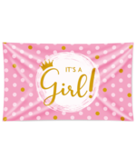 Gevel vlag - It's a girl! Gevel vlag - It's a girl!