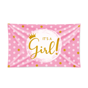 Gevel vlag - It's a girl!
