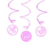 Swirl decoratie - It's a girl!
