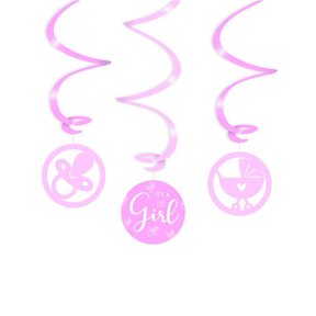 Swirl decoratie - It's a girl!