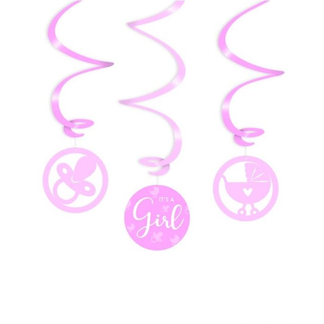 Swirl decoratie - It's a girl!