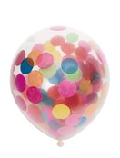 Ballonnen Confetti Kleuren Mix - 6 stuks - 30cm Ballonnen Confetti Kleuren Mix - 6 stuks - 30cm
